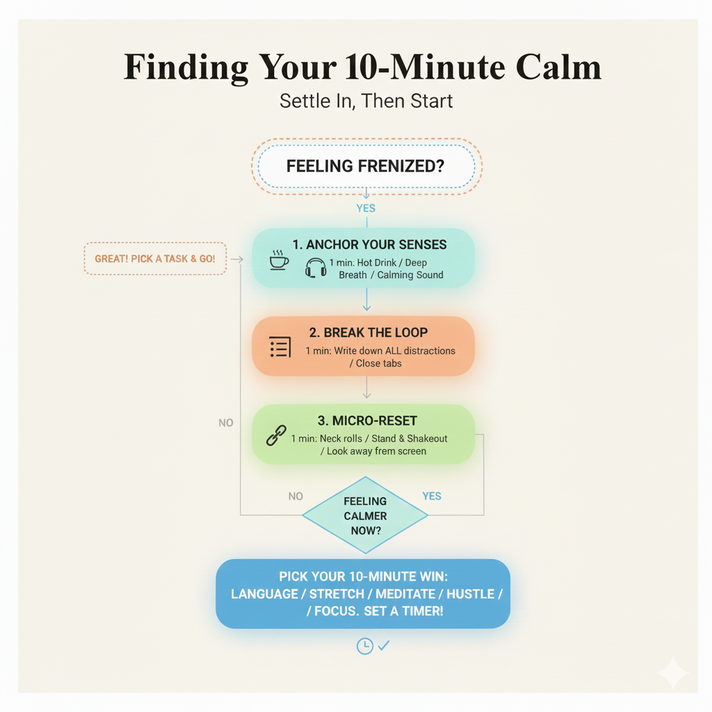 flowchart-for-getting-focussed-on-your-daily=task-or-action
